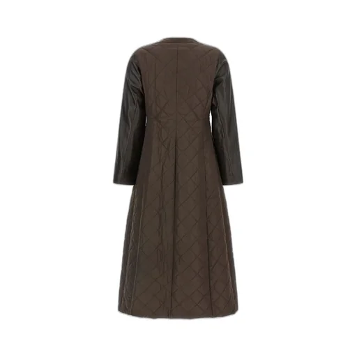 Max Mara Berta Panelled Quilted Coat