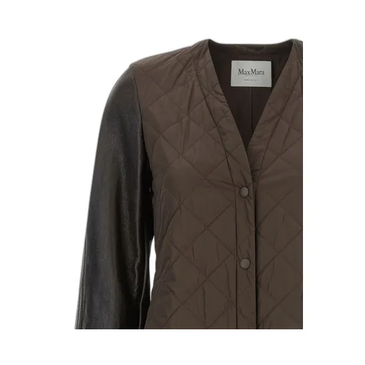 Max Mara Berta Panelled Quilted Coat