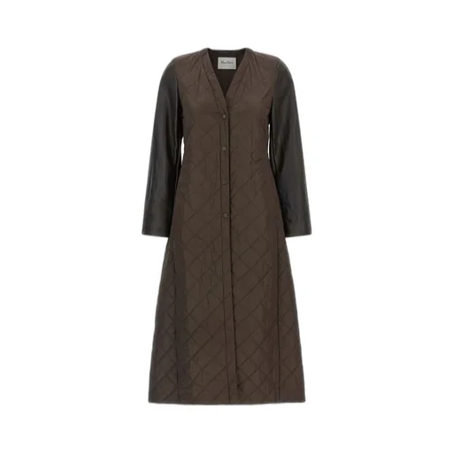 Max Mara Berta Panelled Quilted Coat