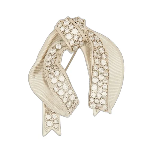 Max Mara Embellished Bow Brooch