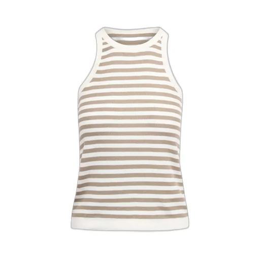 Max Mara Arnes Striped Ribbed Tank Top
