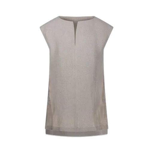 Max Mara Colimbo V-Neck Sleeveless Top