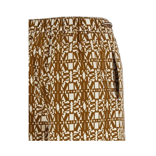 Max Mara Taiga All-Over Logo Printed Shorts