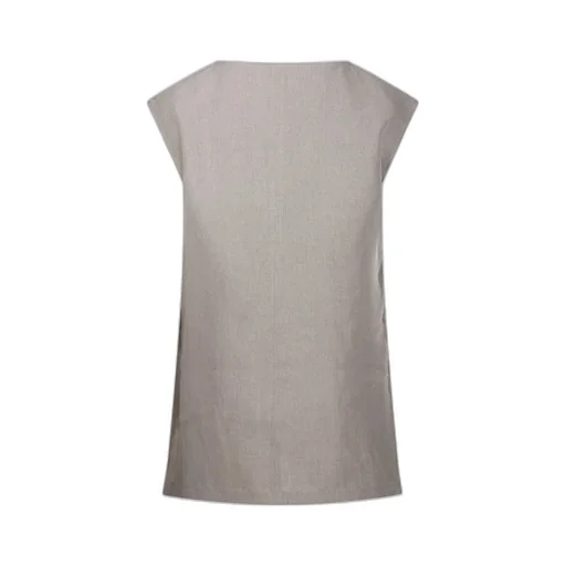 Max Mara Colimbo V-Neck Sleeveless Top