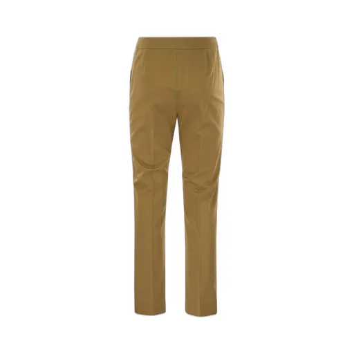 Max Mara Okra Pleat Detailed Cropped Trousers