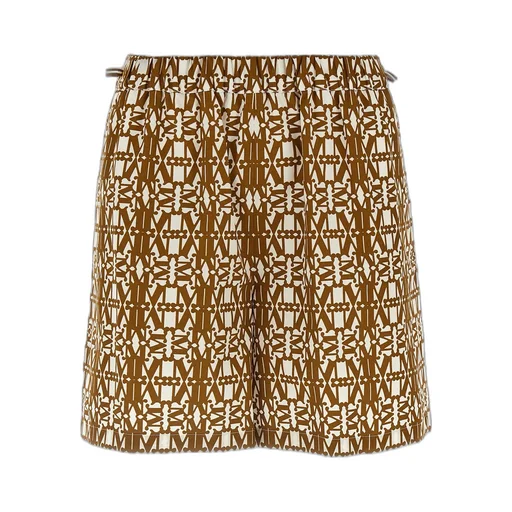 Max Mara Taiga All-Over Logo Printed Shorts