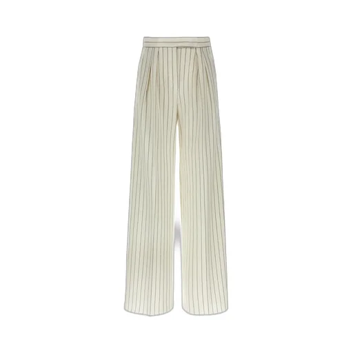 Max Mara Clarion Striped Wide-Leg Trousers