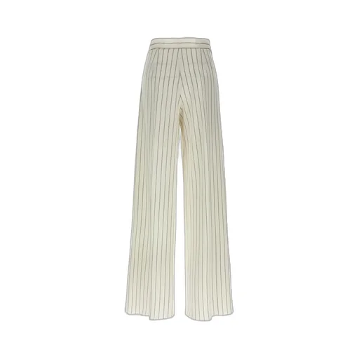 Max Mara Clarion Striped Wide-Leg Trousers
