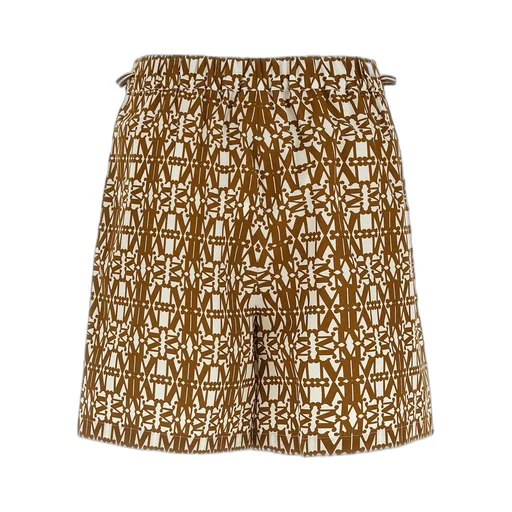 Max Mara Taiga All-Over Logo Printed Shorts