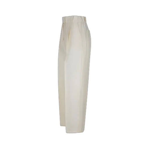 Max Mara Efedra Pleated Straight-Leg Trousers