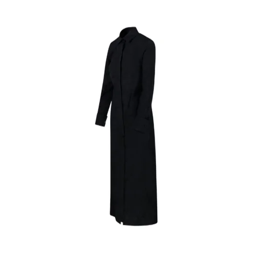 Max Mara Rovigo Button Detailed Long-Sleeved Dress