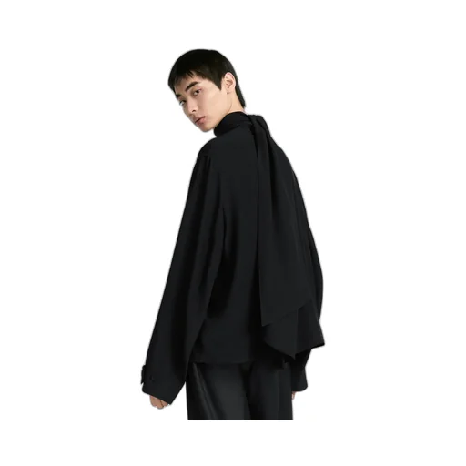 Shirt With Ascot On The Back