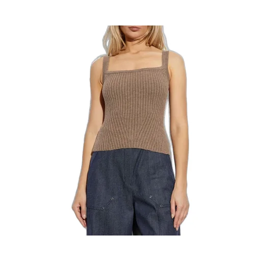 Max Mara Aretusa Square-Neck Knitted Top