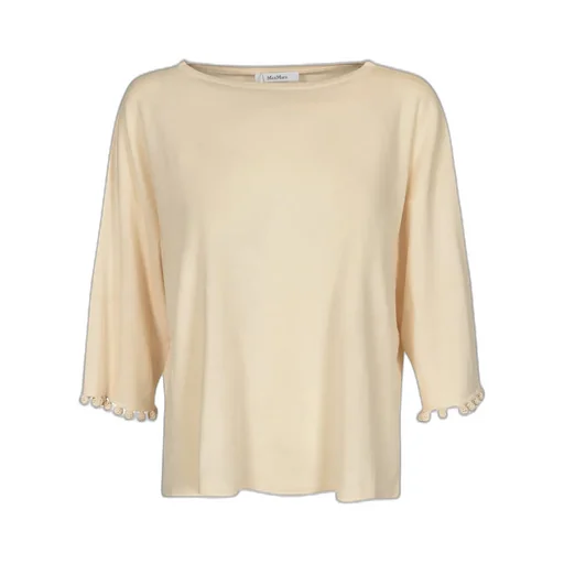 Max Mara Crewneck Long-Sleeved Top