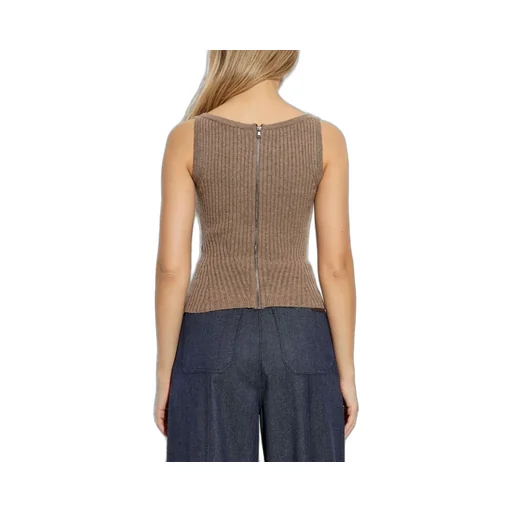 Max Mara Aretusa Square-Neck Knitted Top