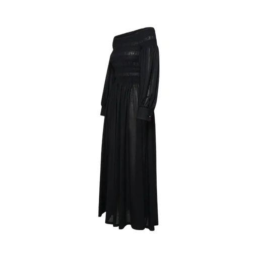 Max Mara Off-Shoulder Long-Sleeved Dress