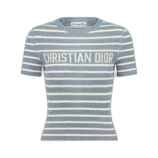 Dioriviera Cropped Short-Sleeved Sweater