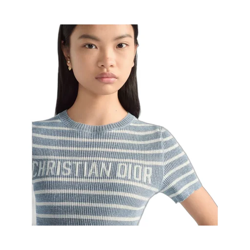 Dioriviera Cropped Short-Sleeved Sweater