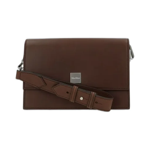 Max Mara Biancaroughs Foldover Top Shoulder Bag