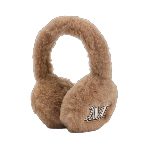 Max Mara Muffy Logo Embroidered Earmuffs