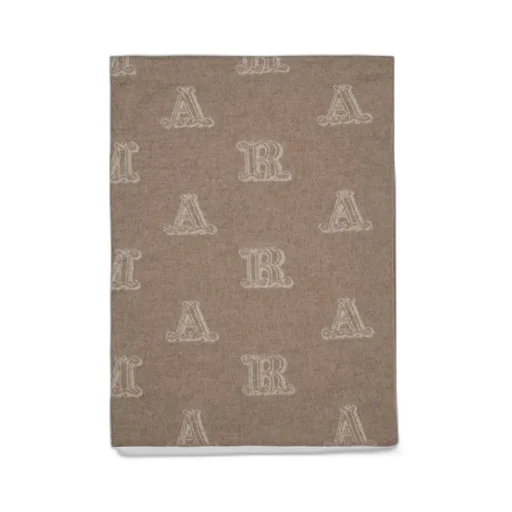 Max Mara All-Over Logo Patterned Fringed Scarf