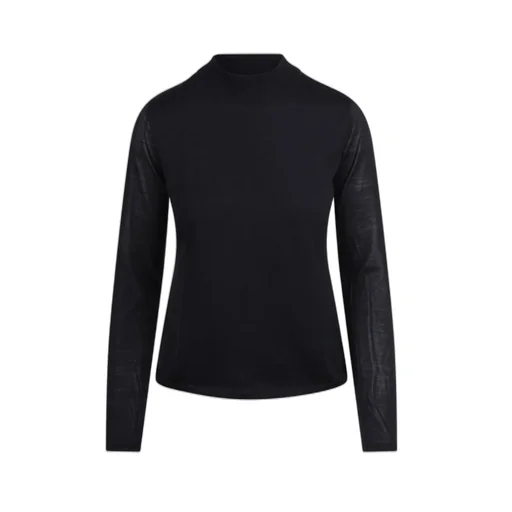 Max Mara Mock-Neck Knitted Jumper