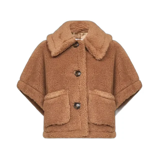 Max Mara Newterzo Button-Up Short-Sleeved Coat