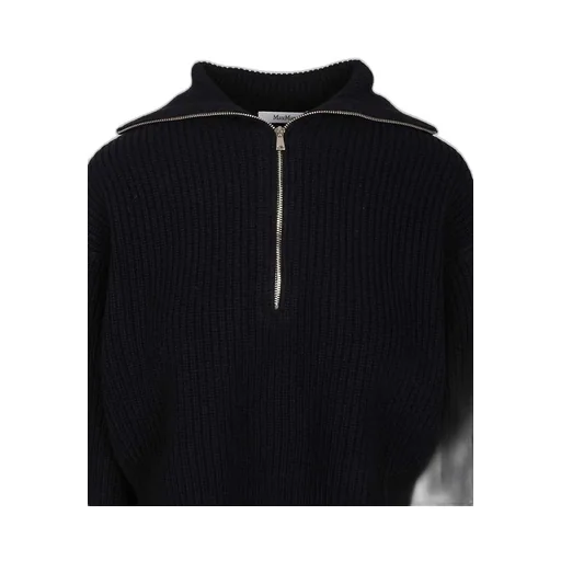 Max Mara Nadar Quarter-Zip Knitted Jumper