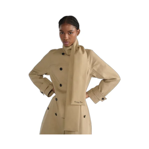 Trench Coat With Scarf Collar