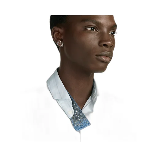 Shirt With Embroidered Micro Tie
