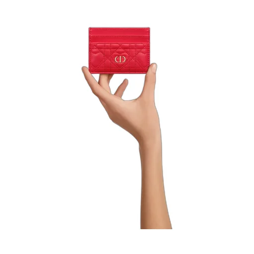 Dior Caro Freesia Card Holder