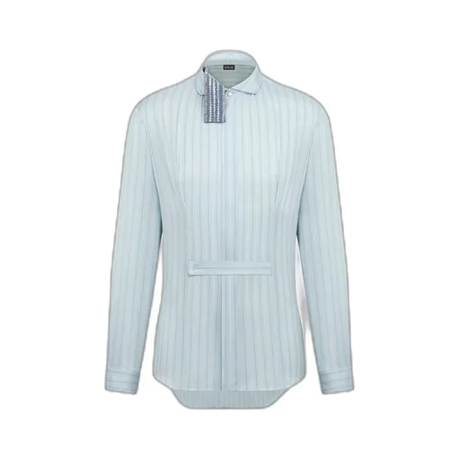 Shirt With Embroidered Micro Tie