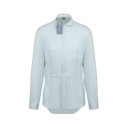 Shirt With Embroidered Micro Tie