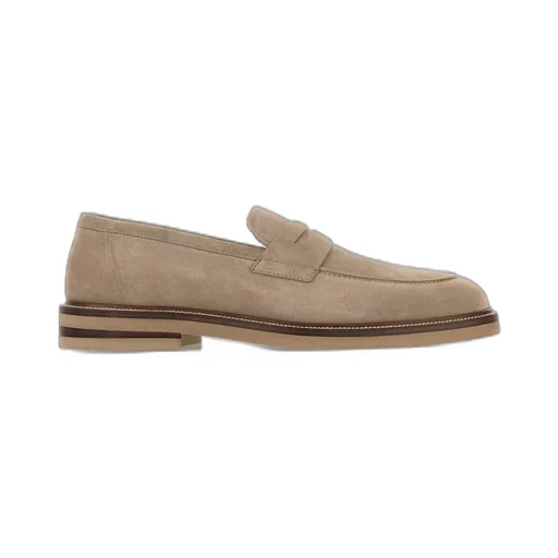 Brunello Cucinelli Round Toe Penny Loafers