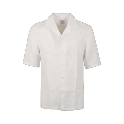 Brunello Cucinelli Short-Sleeved Button-Up Shirt