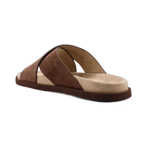 Brunello Cucinelli Crossover Strap Slip-On Sandals