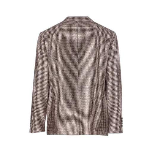 Brunello Cucinelli Houndstooth Single Breasted Blazer