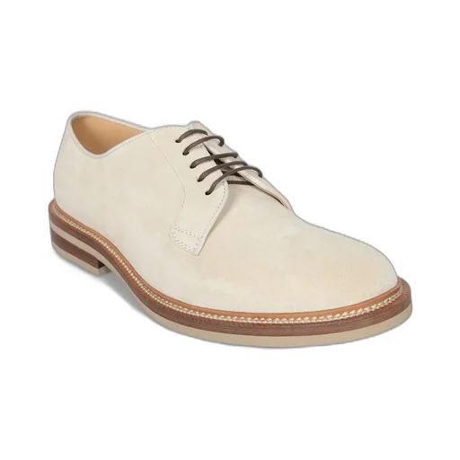 Brunello Cucinelli Round Toe Lace-Up Derby Shoes