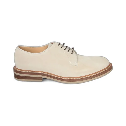 Brunello Cucinelli Round Toe Lace-Up Derby Shoes