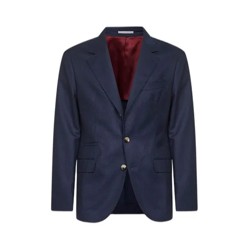 Brunello Cucinelli Single-Breasted Long-Sleeved Blazer