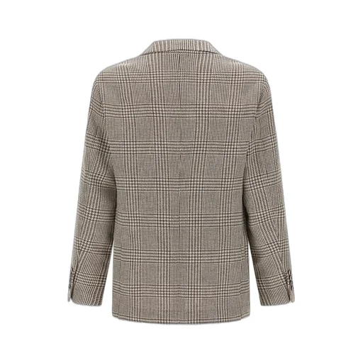 Brunello Cucinelli Single-Breasted Houndstooth Jacket