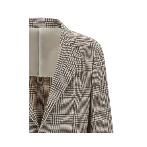 Brunello Cucinelli Single-Breasted Houndstooth Jacket