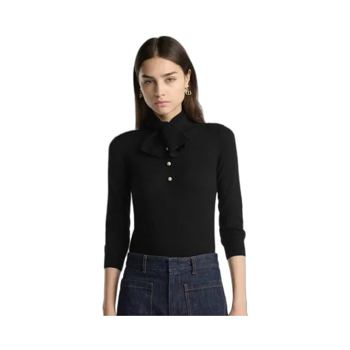 Tied Collar Sweater