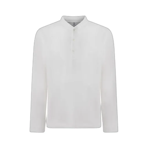 Brunello Cucinelli Long-Sleeved Crewneck Polo Shirt