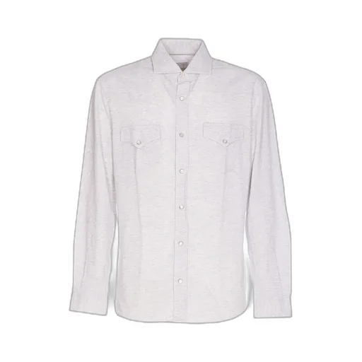 Brunello Cucinelli Long-Sleeved Buttoned Shirt
