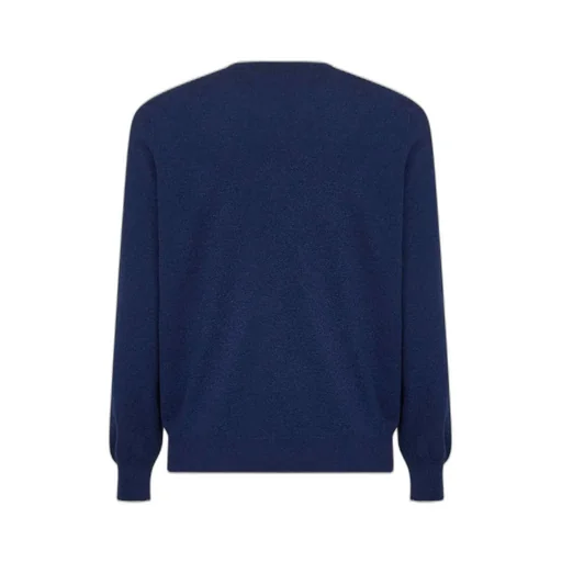 Brunello Cucinelli Long Sleeved Ribbed Hem Sweater