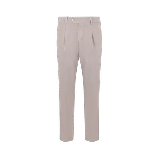 Brunello Cucinelli Leisure-Fit Pleated Gabardine Trousers