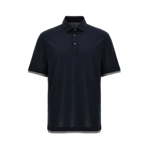Brunello Cucinelli Layered Short-Sleeved Polo Shirt