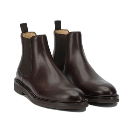 Brunello Cucinelli Round Toe Chelsea Boots