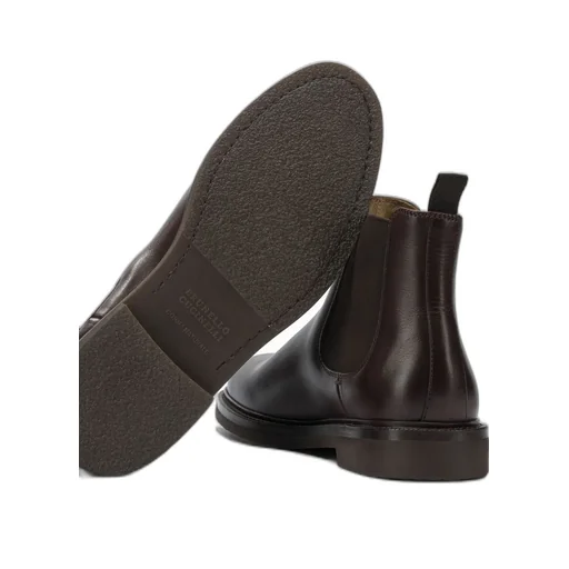 Brunello Cucinelli Round Toe Chelsea Boots